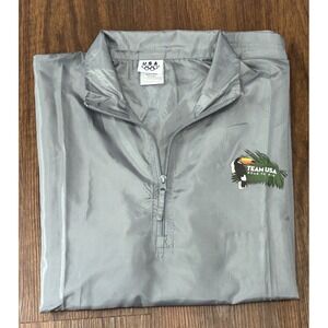 Olympics Team USA Rio 2016 Jacket XL 1/4 Zip Packable Windbreaker Jacket Unisex